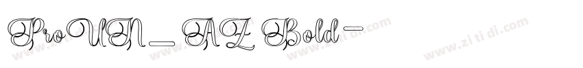 ProUN_AZ Bold字体转换